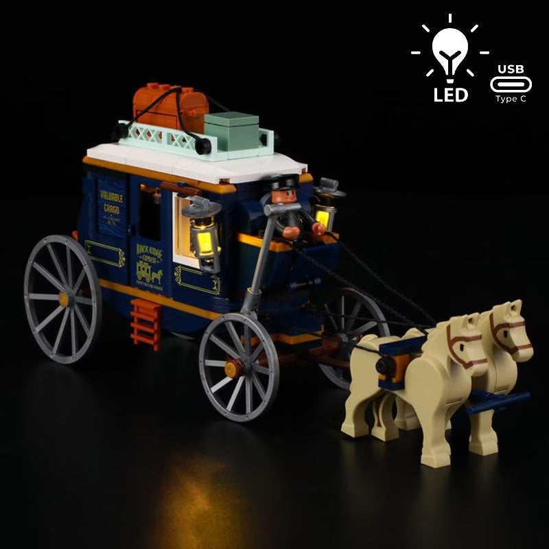 Lumibricks Schatzpostkutsche mit Beleuchtung - Bild 4