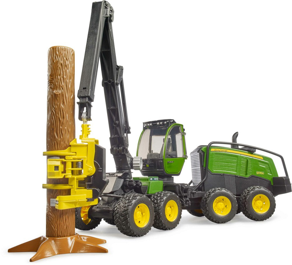 Bruder 02135 John Deere 1270G Harvester mit einem Baumstamm - Bild 2