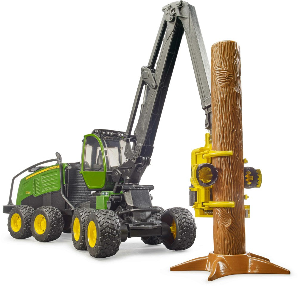 Bruder 02135 John Deere 1270G Harvester mit einem Baumstamm - Bild 3