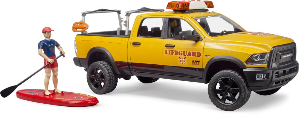 Bruder 02506 RAM 2500 Power Wagon Life Guard mit Figur - Bild 2