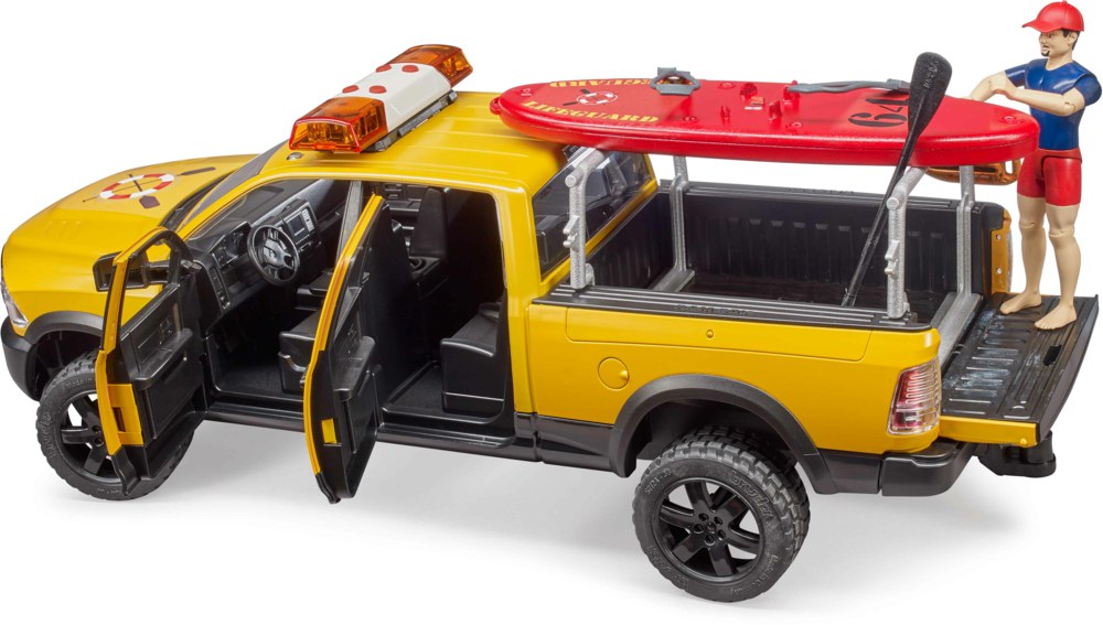 Bruder 02506 RAM 2500 Power Wagon Life Guard mit Figur - Bild 3