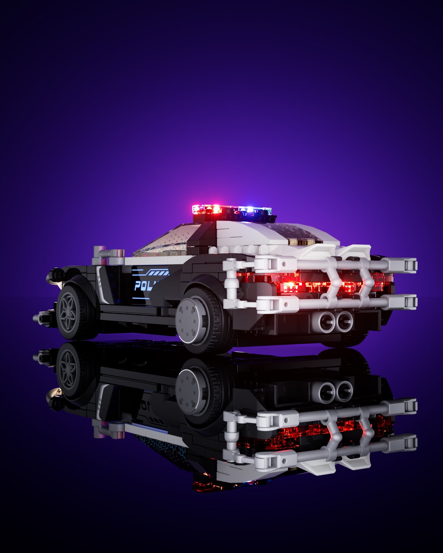 Lumibricks Cyberpunk Streifenwagen F9043 - Bild 4