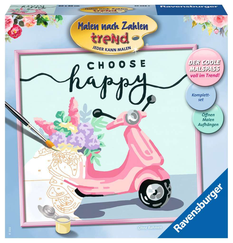 Malen nach Zahlen trend Choose Happy 20.068 - Bild 1