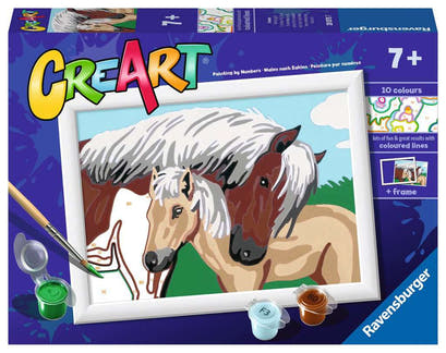 Verpackung CreArt Malen nach Zahlen Mother & Foal 20075