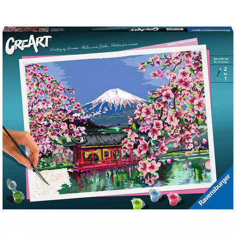 Verpackung CreArt Japanese Cherry Blossom 20177, Malen nach Zahlen 40 x 30 cm