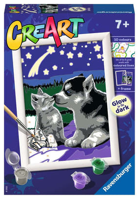 Verpackung CreArt Malen nach Zahlen Moonlight Friends 20212