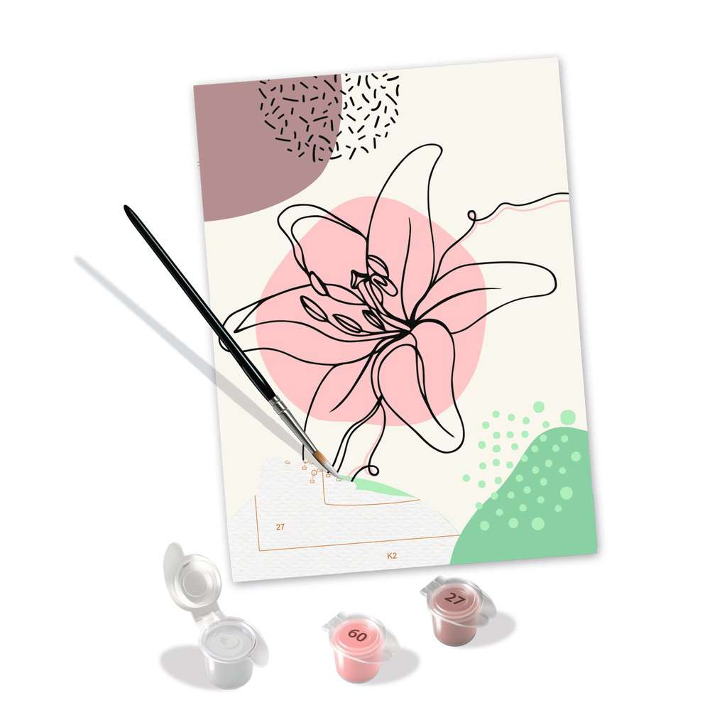 Malen nach Zahlen Floral Line Art 020.231 - Bild 3
