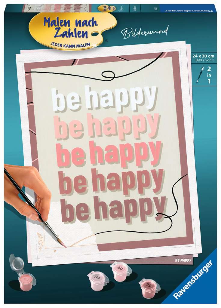 Malen nach Zahlen Be Happy 20.233 - Bild 1