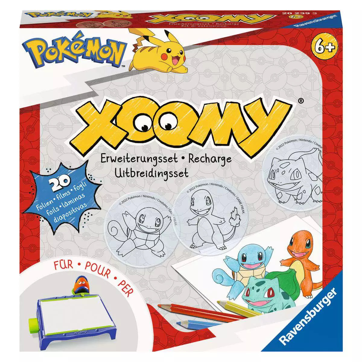 Verpackung Xoomy Erweiterungsset Pokémon 20239