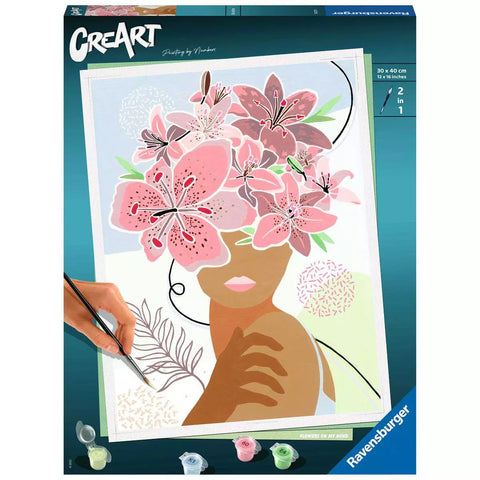Verpackung Ravensburger CreArt Flowers on my Mind 20275, Malen nach Zahlen