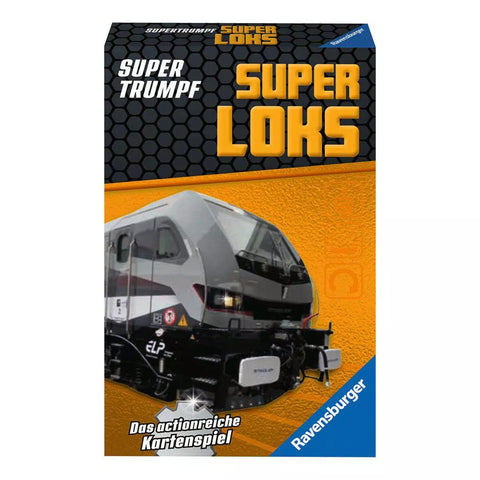 Ravensburger Supertrumpf Superloks 20697 Kartenschachtel mit Lokomotive