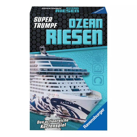 Verpackung Ravensburger Supertrumpf Ozeanriesen Kartenspiel