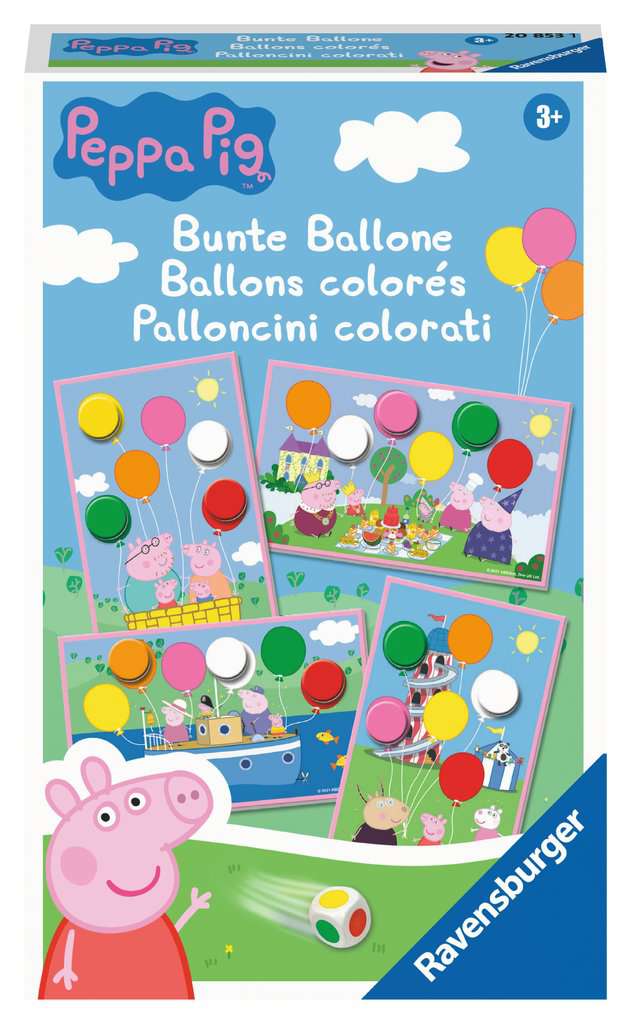 Ravensburger Kartenspiel Peppa Pig Bunte Ballone 20.853 - Bild 1