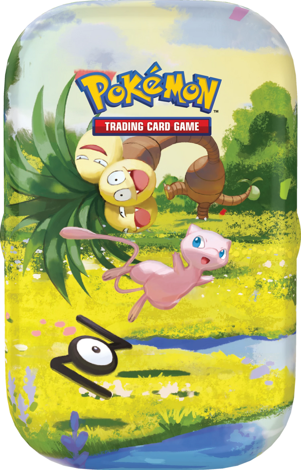 Pokémon 30 Jahre Mini Tin: Dose mit Mew und Kokowei an einem Bach