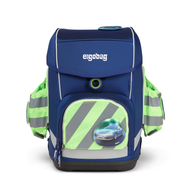 Ergobag Fluo Zip Set mit Reflektor und Seitentaschen grün - Bild 2