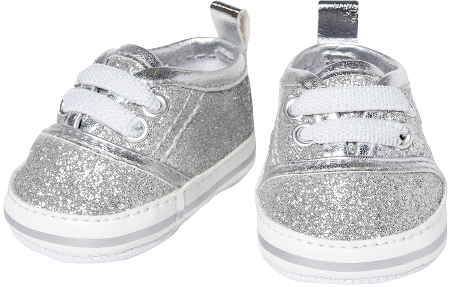 Heless Glitzer Sneakers silber Gr. 30-34 cm - Bild 1