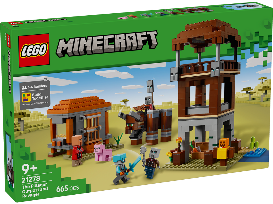 LEGO Minecraft™ Ein Verwüster am Plünderer-Aussenposten 21278