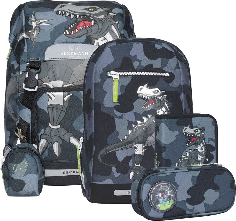 Beckmann Schulrucksack Classic 6-teiliges Set, Camo Rex - Bild 1