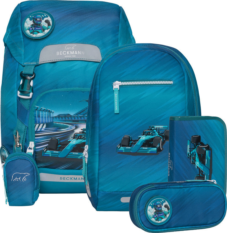 Beckmann Schulrucksack Classic 6-teiliges Set, Racing - Bild 1