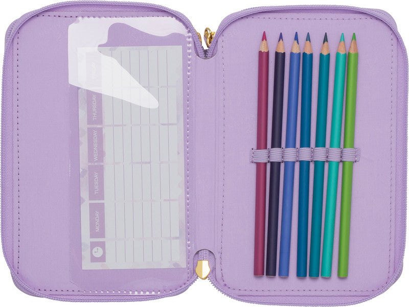 Beckmann Schüleretui 3-fächrig Classic Unicorn Princess Purple - Bild 2