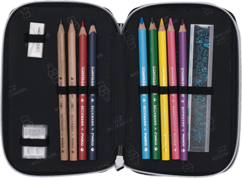 Beckmann Schüleretui 3-fächrig Classic Magic League - Bild 2