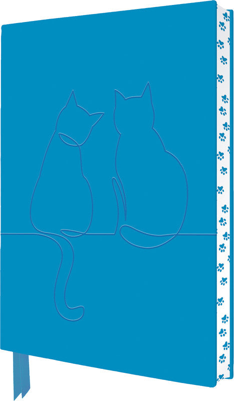 FLAME TREE Notizbuch A5 Two Happy Cats - Bild 1