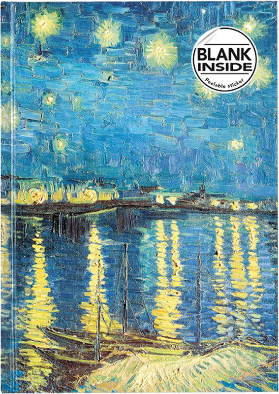 FLAME TREE Notizbuch A5 Starry Night - Bild 1