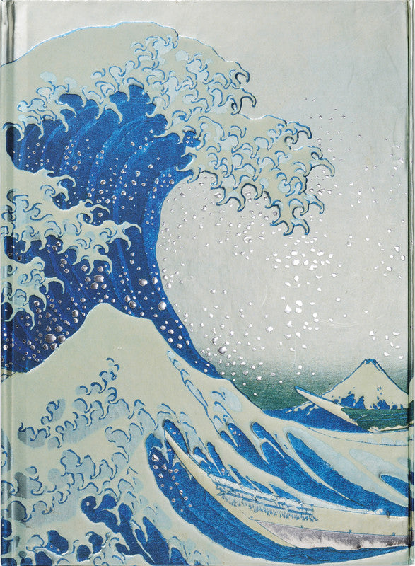 FLAME TREE Notizbuch A5 mit Magnetverschluss The Great Wave - Bild 1