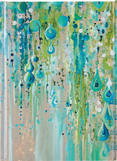 FLAME TREE Notizbuch A5 mit Magnetverschluss Emerald dew