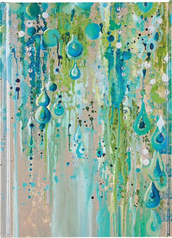 FLAME TREE Notizbuch A5 mit Magnetverschluss Emerald dew - Bild 1