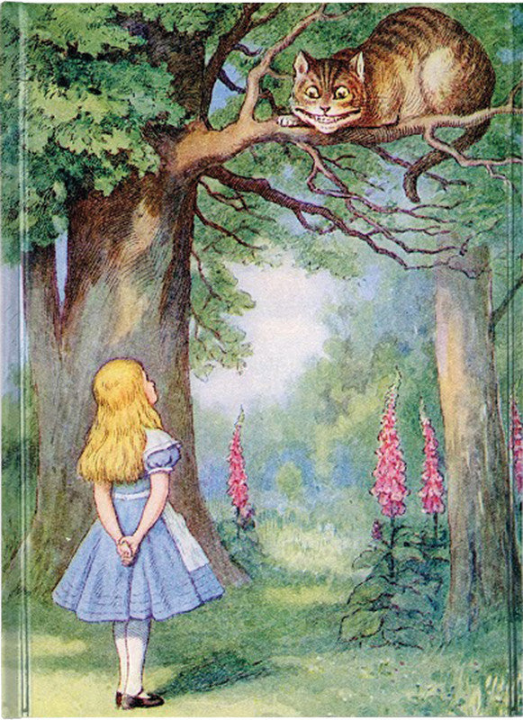 FLAME TREE Notizbuch A5 mit Magnetverschluss Alice and the Cat - Bild 1