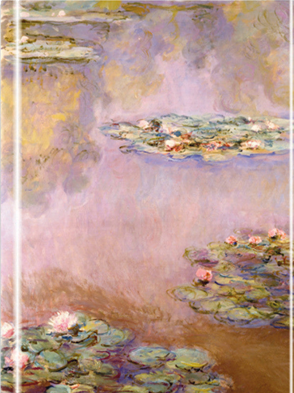 FLAME TREE Notizbuch A5 mit Magnetverschluss Waterlilies - Bild 1