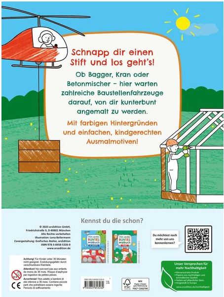 Mein grosses buntes Malbuch - Baustelle - Bild 2