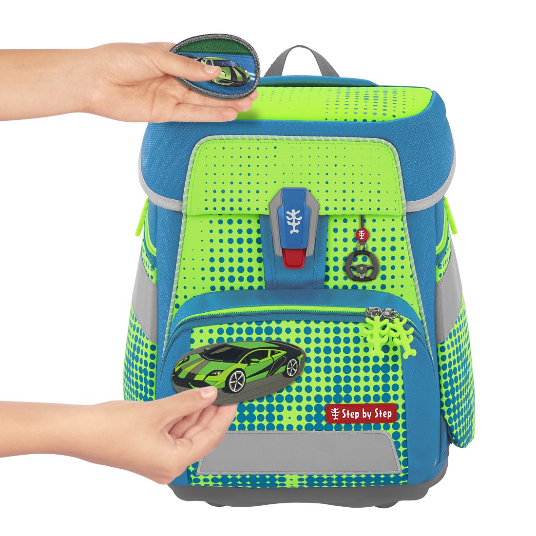 Step by Step SPACE NEON Schulranzen-Set Race Car Chuck - Bild 8
