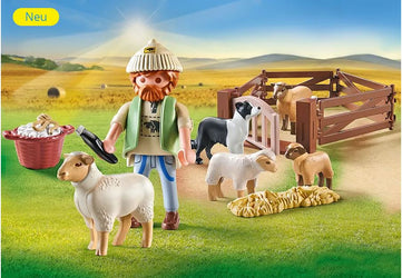 PLAYMOBIL Junger Schäfer mit Schafen 71444