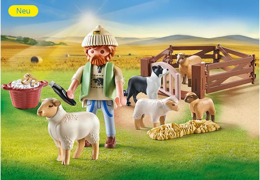 PLAYMOBIL Junger Schäfer mit Schafen 71444 - Bild 1