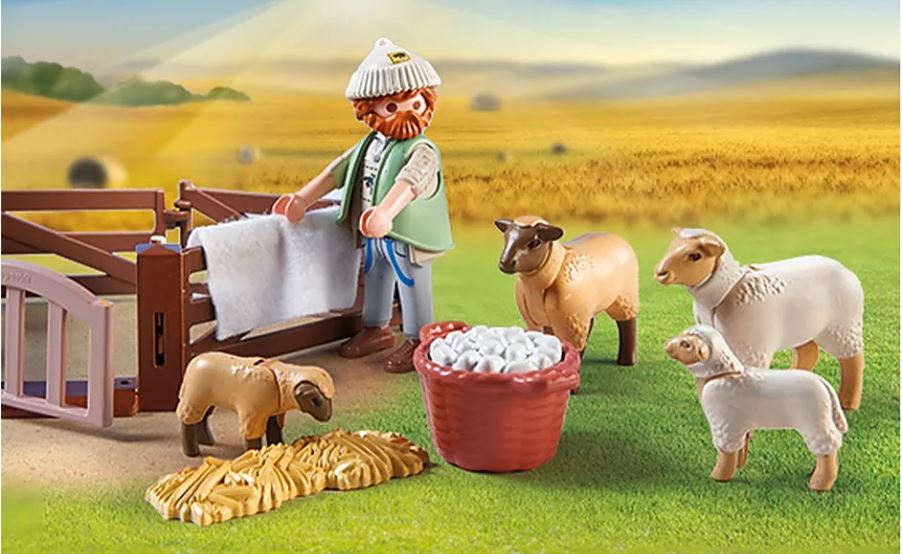 PLAYMOBIL Junger Schäfer mit Schafen 71444 - Bild 4