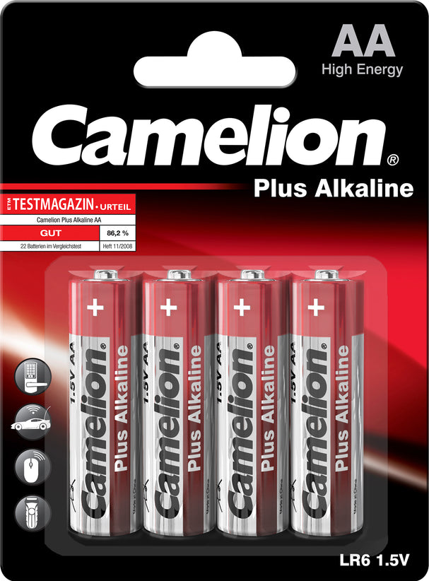 Camelion plus Alkalie AA 4 Batterien