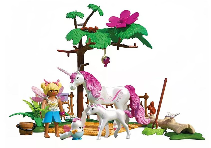 PLAYMOBIL Zauberhafter Einhorn- Stall für Mama und Fohlen 71839 - Bild 2