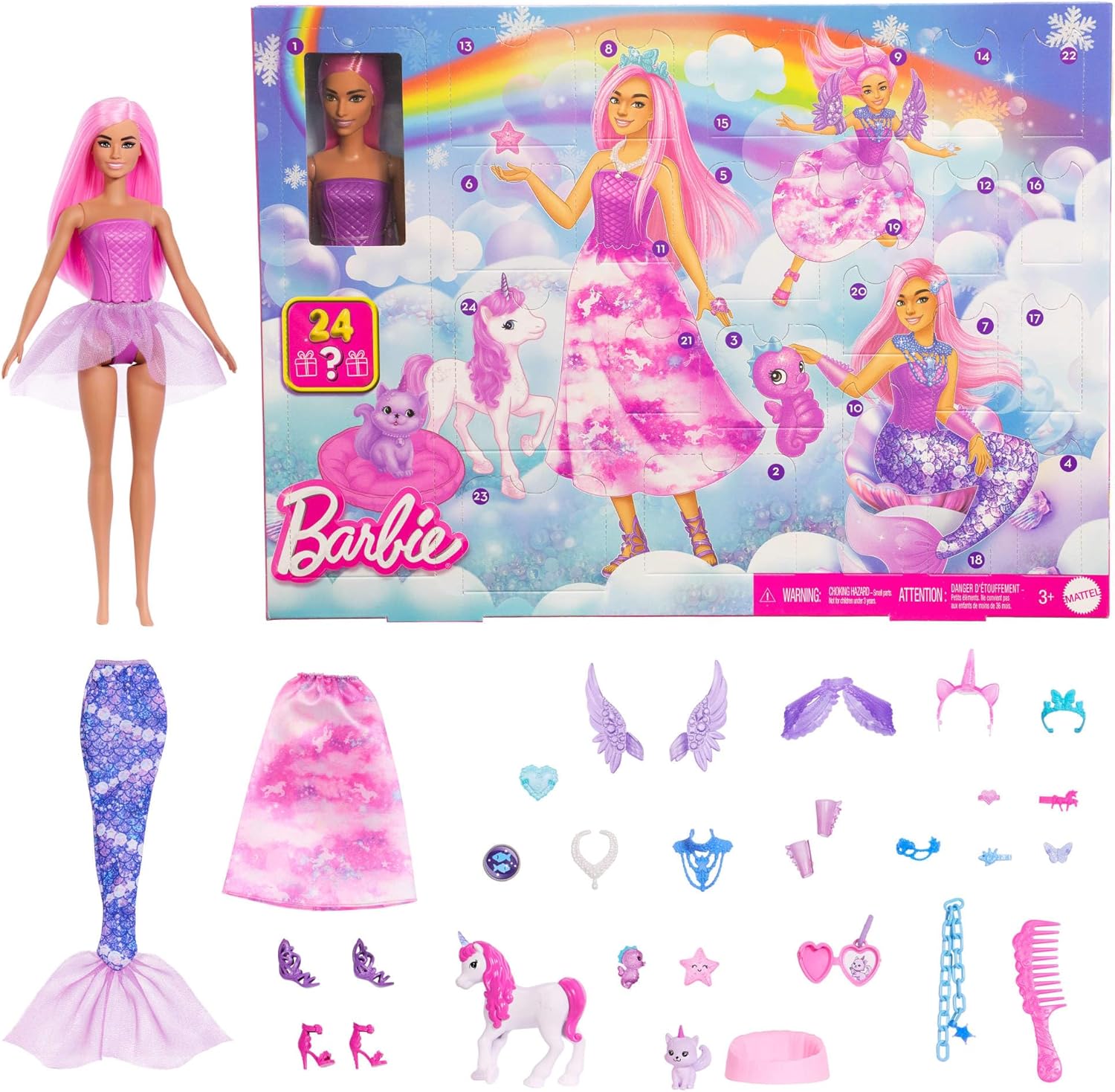 Adventskalender Barbie Winter Fairytale 2025 - Bild 2