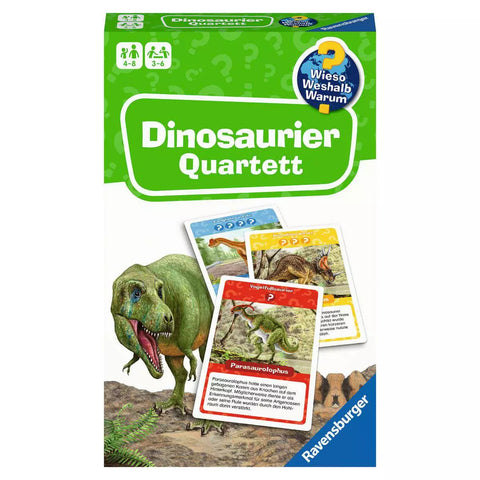 Verpackung Ravensburger Wieso? Weshalb? Warum? Dinosaurier Quartett 22359