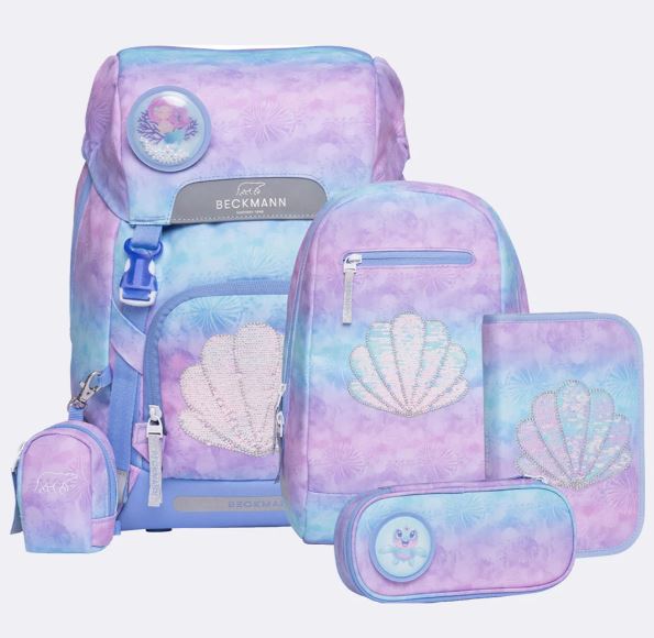 Beckmann Schulrucksack Classic 6-teiliges Set Seashell - Bild 1