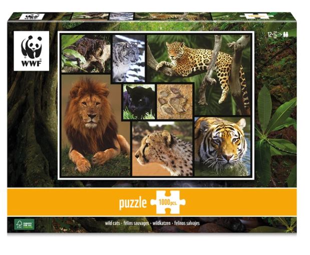 WWF Puzzle 1000 Teile Wildkatzen - Bild 1
