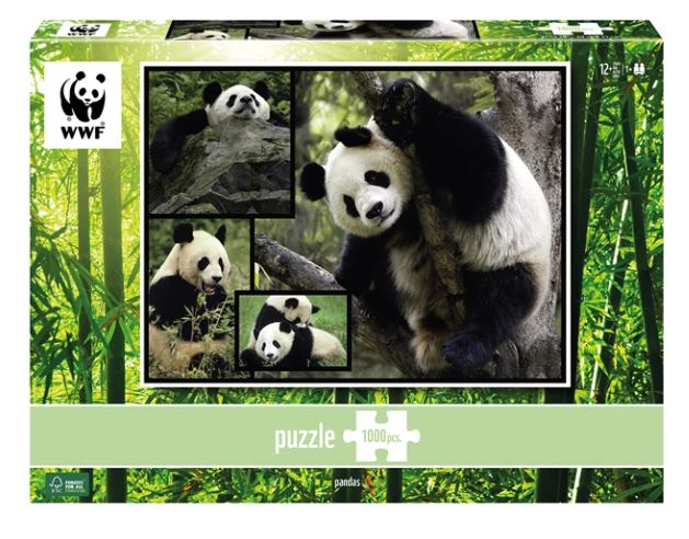 WWF Puzzle 1000 Teile Pandas - Bild 1