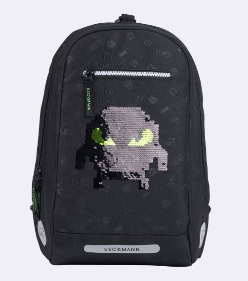 Beckmann Schulrucksack Classic 6-teiliges Set Pixel - Bild 11