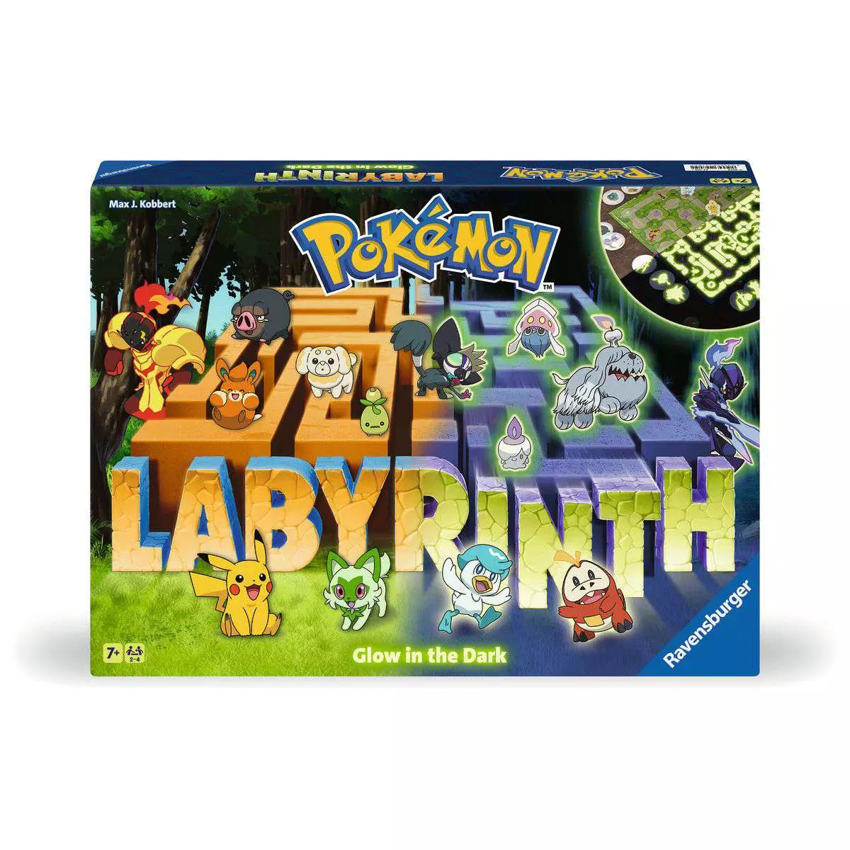 Verpackung Ravensburger Pokémon Labyrinth Glow in the Dark 22705