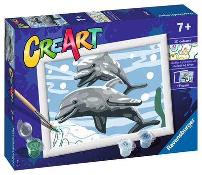 Verpackung CreArt Malen nach Zahlen «Pod of Dolphins» 23527