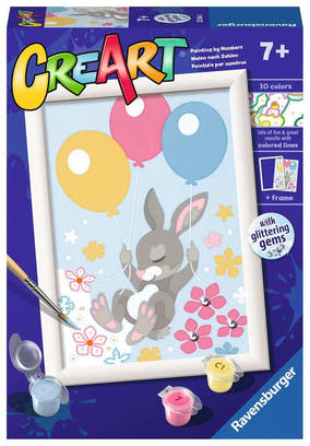Verpackung CreArt Flying Bunny 23564 mit Häschen und Luftballons