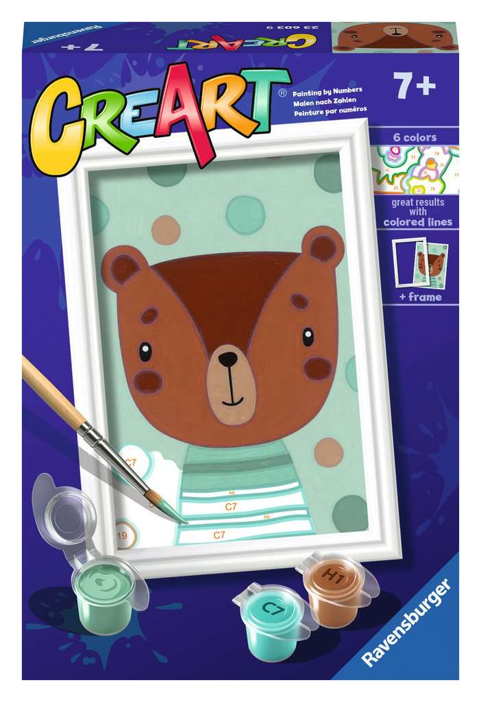 CreArt Happy Cute Bear 8,5x12cm 23.603 - Bild 1
