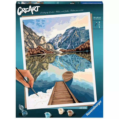 Verpackung Ravensburger CreArt Lake Views 23612, Malen nach Zahlen